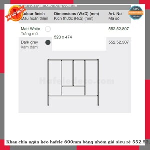 Khay chia thìa dĩa Hafele 552.52.807