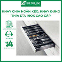 Khay chia thìa dĩa nhôm phay xước EUROGOLD, Kệ chia ngăn kéo tủ, Phụ kiện tủ bếp Myhouse - Khánh Trang Home