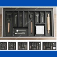 Khay chia thìa dĩa nhựa cao cấp Eurogold cao cấp vân Cacbon ETC450 (ETC450CB)/ETC600CB/ETC700CB/ETC800CB/ETC900CB  – Eurogold