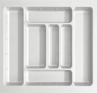 Khay chia thìa dĩa nhựa màu trắng Eurogold ETW700 | ETC700W