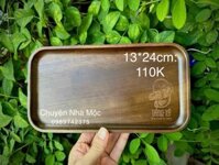 Khay chữ nhật mẫu 2 gỗ dâu rừng sơn màu óc cho
