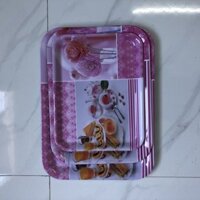 Khay chữ nhật (nhựa melamine Trido)