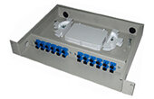KHAY CỐ ĐỊNH GẮN RACK 19 inch ODF 12FO( đầy đủ phụ kiện, không bao gồm dây nối quang)