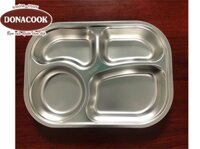 Khay cơm 4 ngăn cao cấp 304 cho trẻ