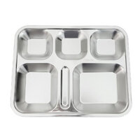 Khay cơm 5 ngăn inox