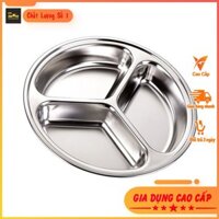 Khay cơm inox 3 ngăn Khay cơm tròn inox 3 ngăn tại Gia Dụng Cao Cấp Nhà SuMo