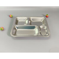 Khay cơm inox 4 ngăn anh Nuôi Quân Đội cao cấp