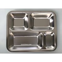 Khay cơm inox 4 ngăn SUS 304