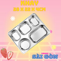 Khay cơm inox 5 ngăn cao cấp giá rẻ