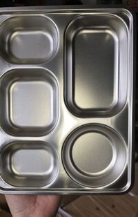 khay cơm inox 5 ngăn không nắp