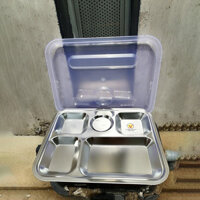 khay cơm inox có nắp đậy, hàng việt nam chất lượng cao KICNMK16