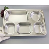 Khay cơm inox sâu lòng đại: KT (33x23x4cm) inox 304 cao cấp