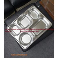 Khay Cơm Phần Sâu Lòng 5 Ngăn Inox 304 cao cấp