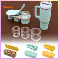 Khay Đá Aislerbee Dễ Dàng Demould Khuôn Làm Đá Silicon Có Nắp Khay Đá Hình Xi Lanh Cho 30-40 Oz Tumbler