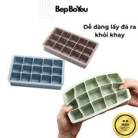 Khay đá silicon có nắp, khay làm đá bằng silicon, màu pastel phong cách Châu Âu, không chứa BPA, BPS