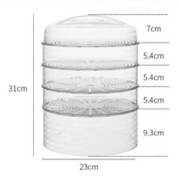 Khay đậy thức ăn, lồng bàn 5 tầng giữ nhiệt cao cấp 5.0