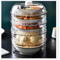 Khay đậy thức ăn, lồng bàn 5 tầng giữ nhiệt cao cấp
