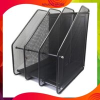 Khay để tài liệu 3 ngăn bằng lưới thép cao cấp