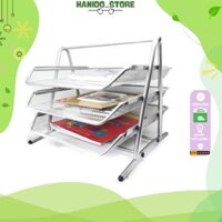 Khay để tài liệu 3 tầng bằng thép lưới cao cấp