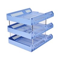 Khay để tài liệu sách vở 3-4 tầng nhựa Việt Nhật. Kệ đựng tài liệu A4 văn phòng nhiều ngăn tiện dụng