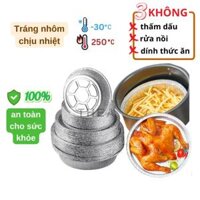 Khay đĩa giấy bạc, giấy nhôm lót nồi chiên không dầu nướng bánh chống dính - THEA KITCHEN