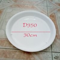 Khay đĩa lót nhựa hứng nước đất chậu trồng cây cảnh cây hoa màu trắng, đen