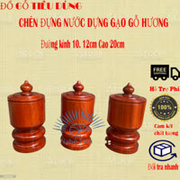 Khay đục chén nước nguyên khối ,mâm đựng đồ thờ trang trí không gian thờ cúng gỗ hương