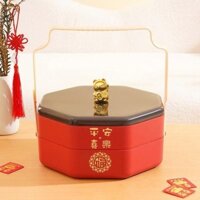 Khay đựnġ Bánh 2 Tầng Hình Lục Giác - Có Núm Siêu Đáng Yêu 2024