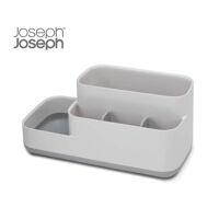 Khay Đựng Bàn Chải Mỹ Phẩm Nhà Tắm Joseph Joseph 70513 EasyStore Trắng Xám