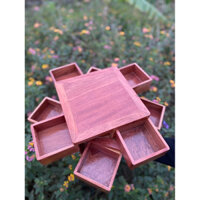 Khay đựng bánh kẹo mứt Tết 2 tầng