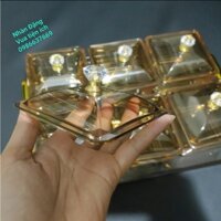 Khay đựng bánh kẹo mứt tết thủy tinh