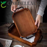 Khay đựng bánh mì CORDELLAUB, Pallet gỗ công suất lớn cổ điển, Món ăn phục vụ Giỏ ăn tinh tế thanh lịch Nhà hàng