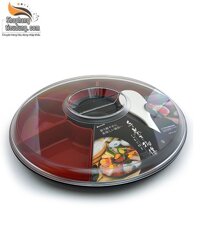 Khay đựng bánh mứt kẹo 7 ngăn loại tròn Nhật Bản