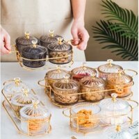Khay đựng bánh mứt Tết cao cấp sang trọng, hộp đựng bánh kẹo Tết tiếp khách và trái cây-trưng bày hoặc quà tặng