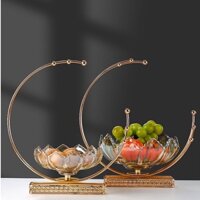 Khay đựng bánh mứt trái cây,bánh kẹo hình trăng khuyết cao cấp phong cách bắc âu