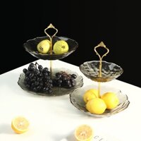 khay đựng bánh tầng đen lớn 04851