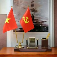 Khay Đựng Bút Cột Cờ Để Bàn Làm Việc QTV009-A3