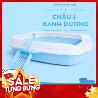 Khay Đựng Cát Vệ Sinh Cho Mèo- Chậu đựng Cát Tặng Kèm Xẻng Giá Rẻ