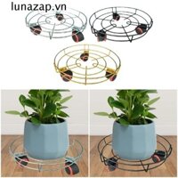 Khay đựng chậu hoa LUNAZAP, Xe đẩy trồng cây lăn tròn, hạng nặng có bánh xe Giá đỡ kim loại di động để di chuyển bình