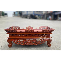 Khay đựng chén nước mâm tế chân quỳ đựng đồ thờ trang trí không gian t hờ cúng gỗ hương
