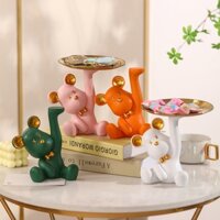 Khay đựng chìa khóa Vật trang trí Phòng khách Đèn bàn văn phòng Nhà sang trọng Khay Harney Violent Bear