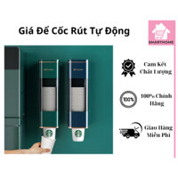 Khay Đựng Cốc Giấy Dùng 1 Lần - Giá Để Cốc Rút Tự Động Gắn Tường Chống Bụi Tiện Dụng KO184