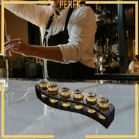 Khay đựng cốc thủy tinh Giá đỡ cuộn 6 lỗ Barware Display Organizer Dễ dàng