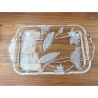 KHAY ĐỰNG CỐC THỦY TINH - VD38 - TRẮNG SEN