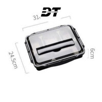 Khay đựng cơm 5 ngăn khay đựng thức ăn  cơm văn phòng Inox cao cấp trống tràn