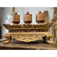 Khay đựng  đài nước  chạm khắc tinh tế trang trí ban thờ
