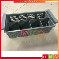 Khay đựng dao muỗng nĩa đũa 8 ngăn [nhựa], rack đựng thìa dĩa