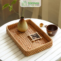 Khay đựng đồ BAMBOOO ECO đựng hoa quả thay đĩa sứ - để trái cây đồ khô trong nhà hàng , khách sạn , gia đình đa năng