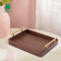 Khay đựng đồ bằng gỗ Khay đựng khăn khách sạn Khay trang điểm trang điểm cho nhà bếp và gia đình