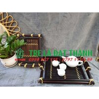 Khay đựng đồ bằng tre tiện ích đa năng- khay tre có tay cầm hàng cao cấp